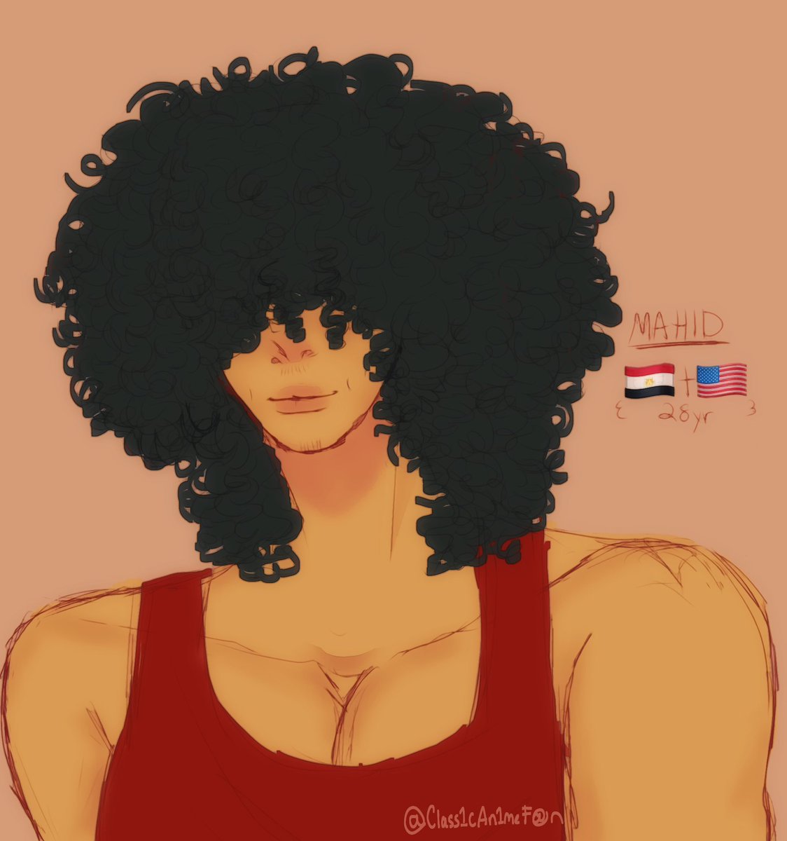 ClassicAnimeFan's tweet photo. Was watching a lot of boxing anime’s and decided to make my own boxing character ✌️✌️
#Egypt #American #Pride2023 #artistsontwitter https://t.co/QRVoXmhDo7