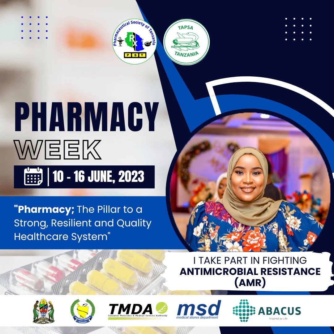 Wiki ya famasi inatukumbusha kuwa wafamasia ni washirika wetu katika kufikia afya bora 
Pharmacy week 10-16 June📌
<a href="/tanzania_pst/">Pharmaceutical Society of Tanzania</a> 
<a href="/tapsatanzania/">TAPSA Tanzania</a>