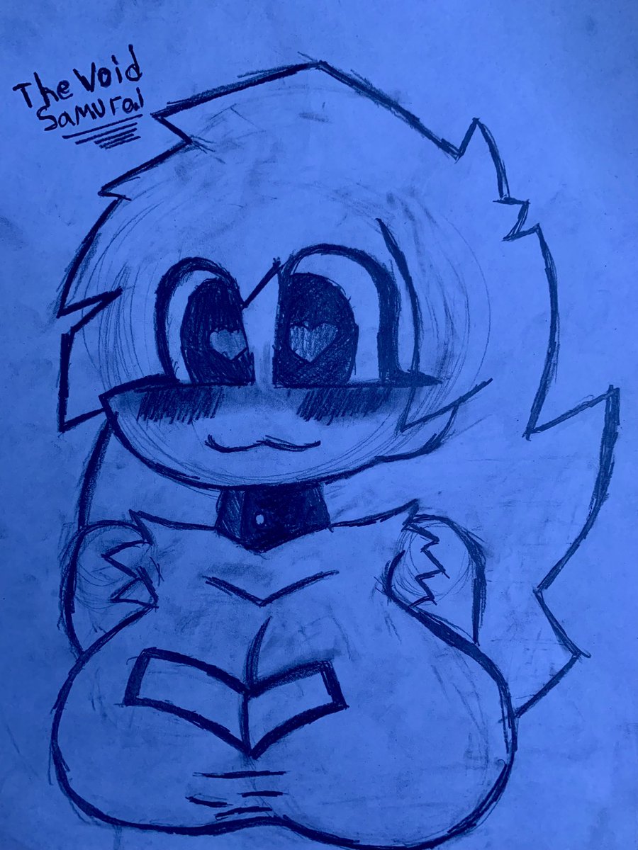Hear me out…. it was 1:30am and I was bored. Anyways SkyBlue from FnF #Fnf #Skybluefnf #art #traditionalart