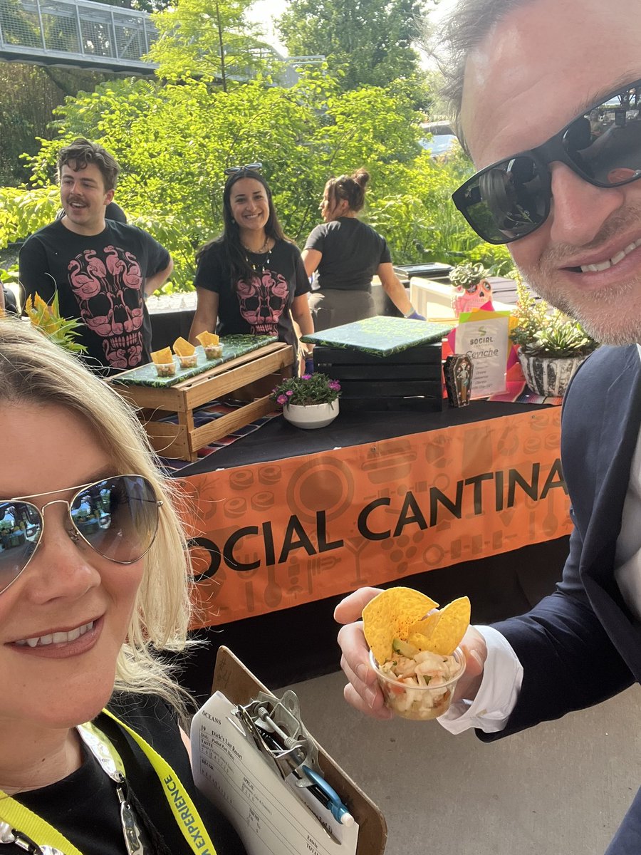 HelperToni's tweet image. Ceviche from Social Cantina! The food is flowing at #IndyZoob!!