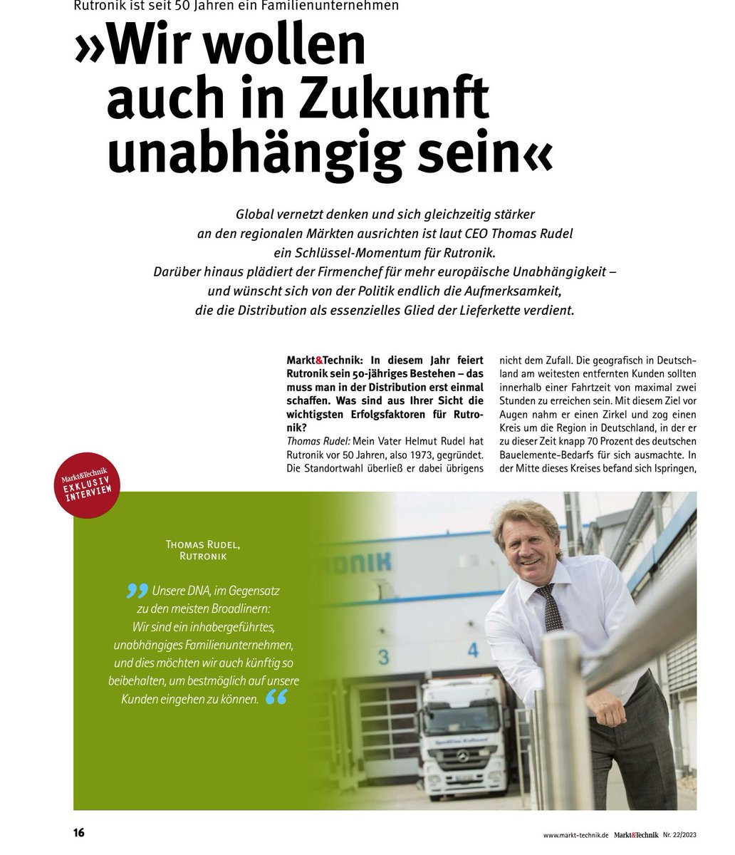 50 Jahre Rutronik
'Wir wollen auch in Zukunft unabhängig sein'
Interview in Makt&Technik 22/2023 ab Seite 16
wfm-publish.blaetterkatalog.de/frontend/mvc/c…