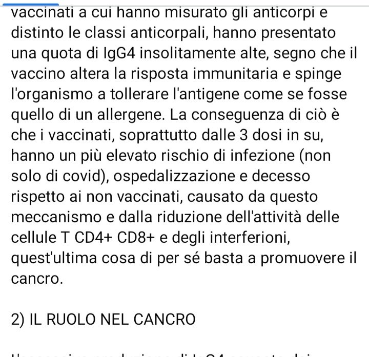 massimo15691's tweet photo. Le ricerche mostrano che il farmaco-vaccino(Covid19),produce un eccesso di LlG4 e una riattivazione del Cancro.
Non contestate ma leggete le ricerche. https://t.co/JdTrt6zouv