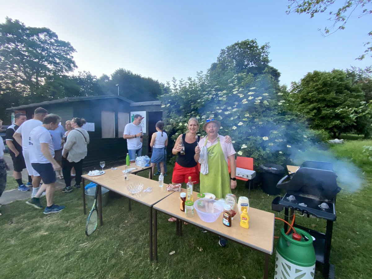BBQ after our triples event tonight 🎾🎾🎾