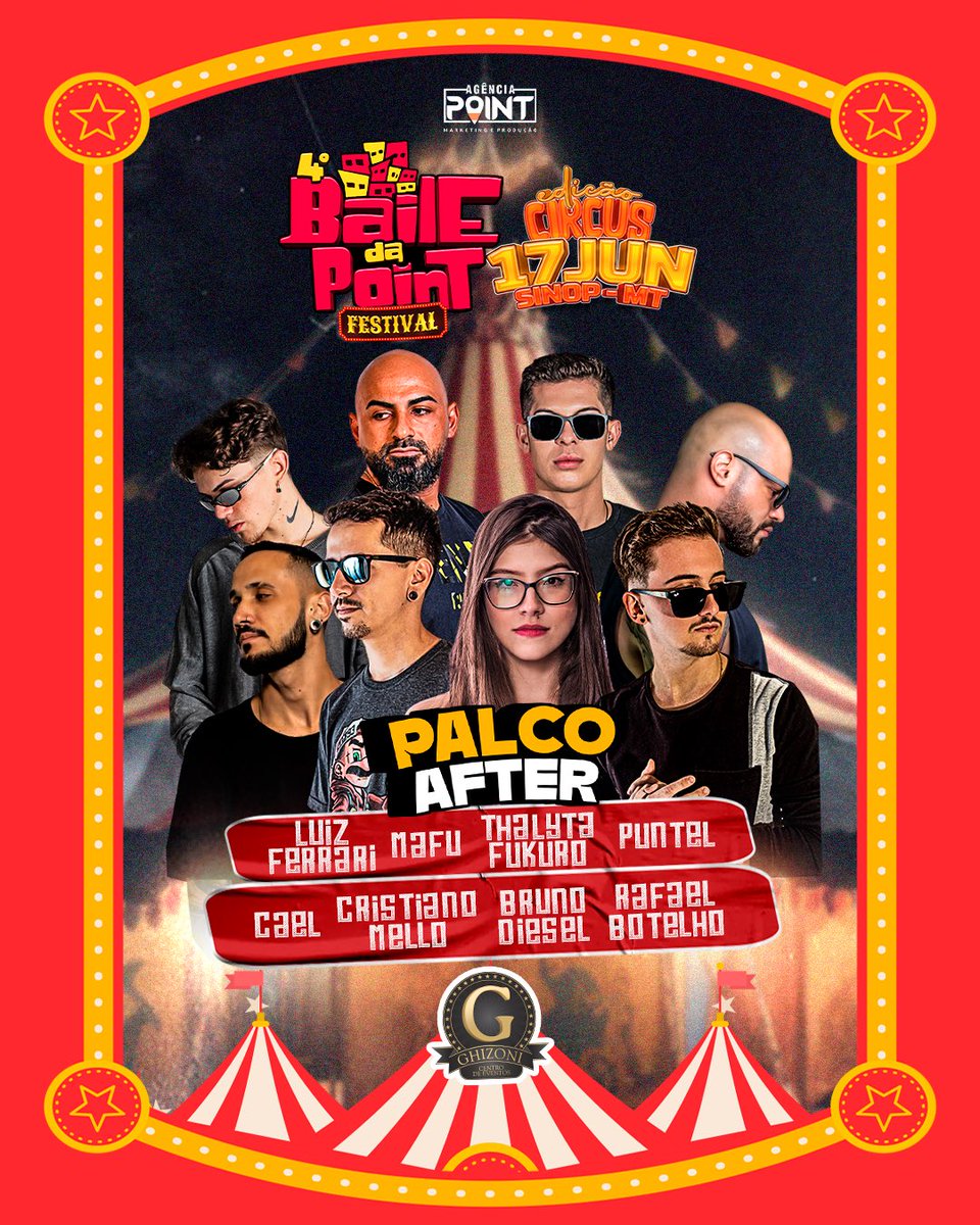 bailedapoint's tweet photo. 15 atrações te esperam no melhor #BaileDaPoint de todos os tempos! Confira a line: 🤹‍♀️🎪

Semana que vem a gente tem um encontro marcado e você não pode ficar de fora!
Sentiu o frio na barriga aí também? Cada dia que passa deixa a gente mais ansioso ❤️‍🔥

Boraaaa minha tropa! 💥🚀 https://t.co/6JunN2op7B
