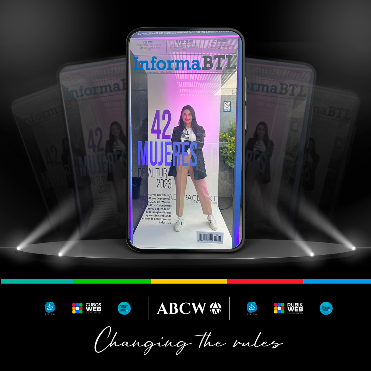 ABCW_Global's tweet photo. Nuestra #CRO Karla González, hizo parte del evento organizado por @InformaBTL, que reunió a las 42 mujeres que conformaron la edición 2023 de #Mujeresdealtura. En #ABCW estamos orgullosos del papel que desempeñan las #mujeres como un pilar para cambiar las reglas del juego. 🙌🏼👏🏼 https://t.co/CLpmccMxcA