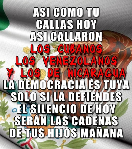 elbacca77's tweet photo. No solo callar! Sino también solapar, aplaudir, alabar, dejarte comprar etc.
#YaNoVotesPorMorena #amloElPeorPresidente cuando tengas un enfermo en el imss, un hijo con cáncer o pierdas tu patrimonio quiero verte reír y seguir aplaudiendo a un gobierno qué esta destruyendo tu país https://t.co/TgI5p9UGdF
