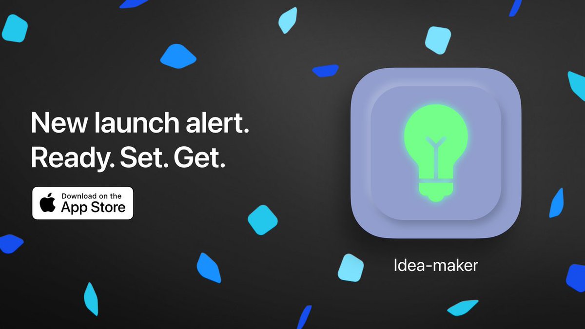 I was sitting around and wanting to make an app but couldn’t think of anything. Then I had it, an app to help make ideas, or at least a starting point. Welcome Idea-maker for iOS: apps.apple.com/app/id64499855…