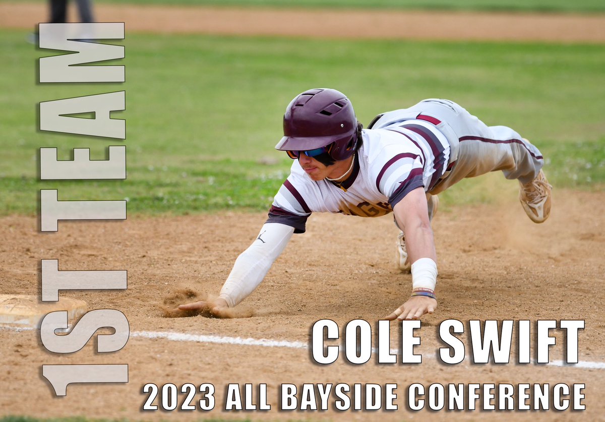 SnowHillBaseba1's tweet image. The graphic attached to the earlier tweet about Cole Swift’s All Bayside Honors had the wrong date on it. Resending this with the proper year! Congrats Cole! #AllBayside #SoarHigher #GoEagles