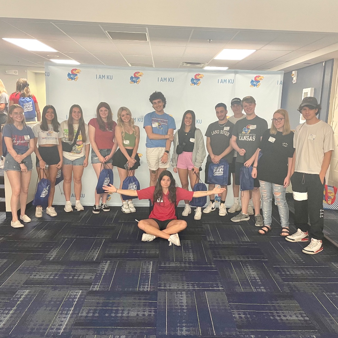 Kuorientation's tweet image. We are absolutely thrilled to be back into the swing of Orientation season! Week 1 was a huge success, and we can't wait to see so many new Jayhawks on campus in August! #KUorientation #ORI23