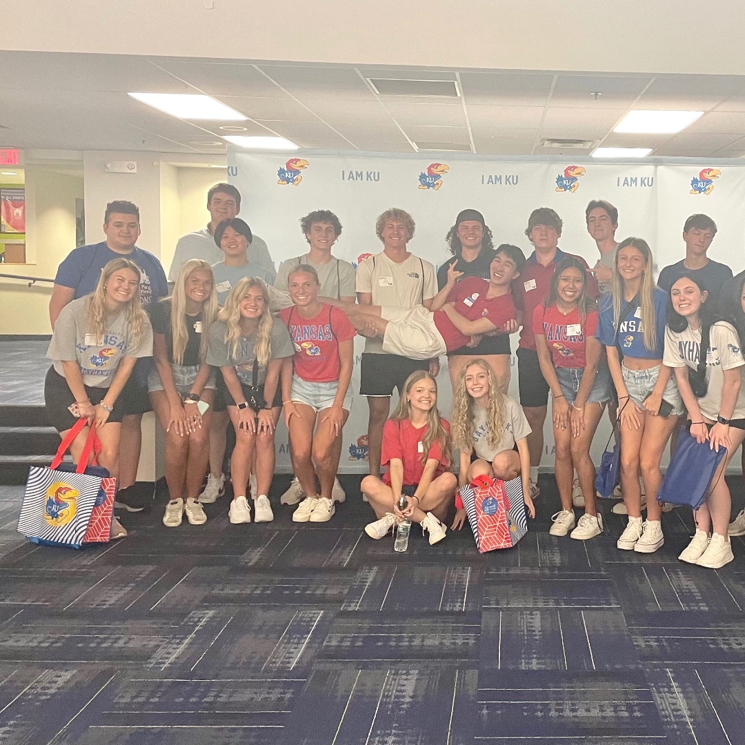 Kuorientation's tweet image. We are absolutely thrilled to be back into the swing of Orientation season! Week 1 was a huge success, and we can't wait to see so many new Jayhawks on campus in August! #KUorientation #ORI23