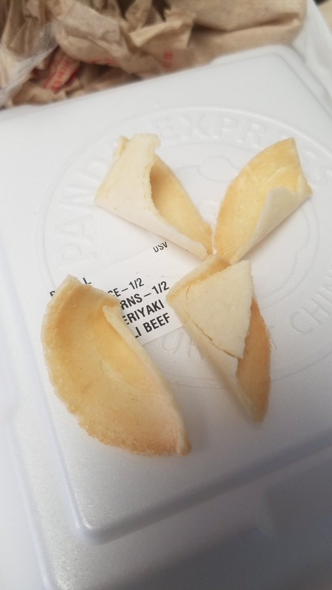 bryanlambejokes's tweet photo. My fortune cookie is only a cookie. The fortune is that I may or may not have diarrhea after I'm done https://t.co/lnFGijJhDG