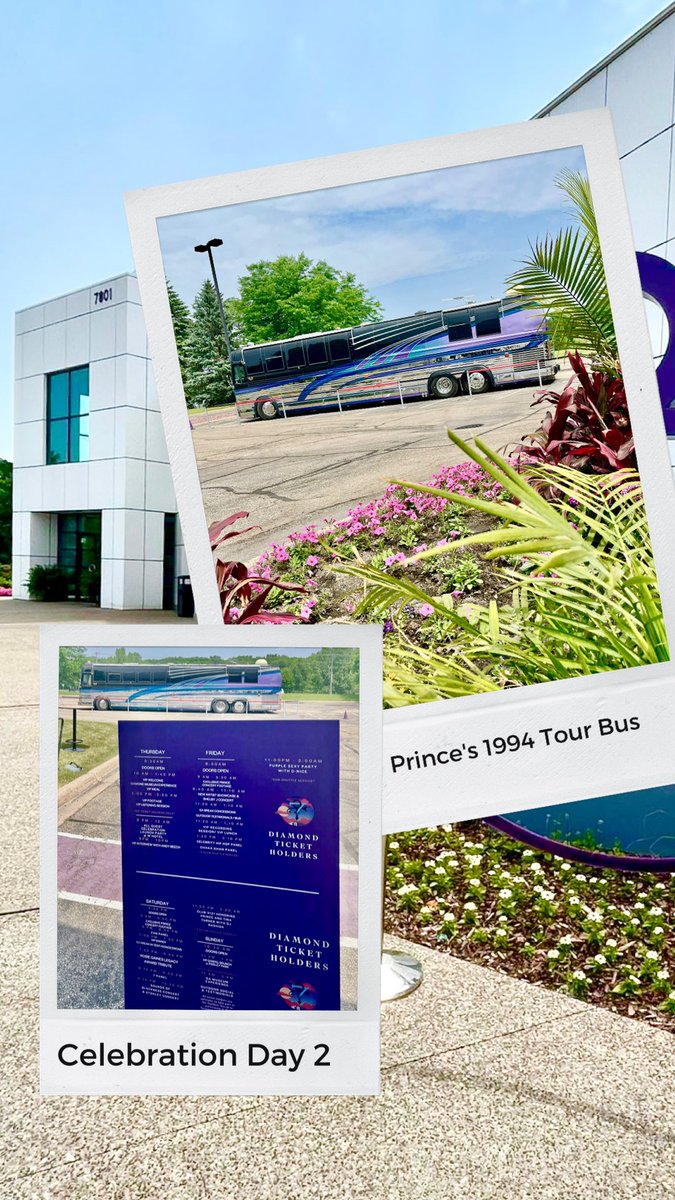 Celebration attendees are rolling in2 day two at @PaisleyPark Have fun #PurpleFamily 💜 #PrinceCelebration2023 #Prince #Prince4Ever 
@Sharon_L_Nelson @CharlesFSpicer @LondellMcMillan