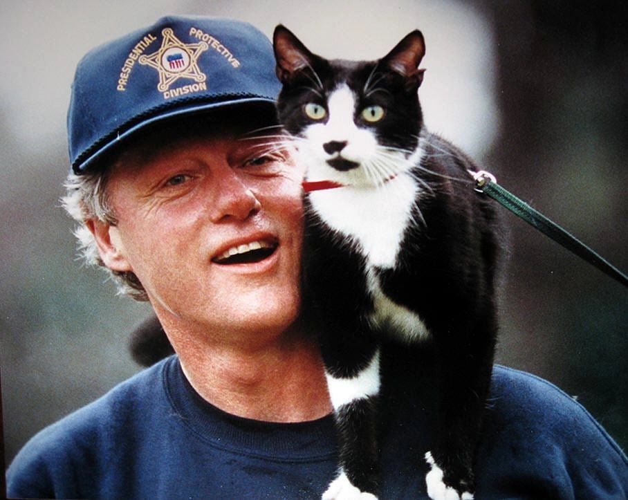 @MysterySolvent Clinton smuggling his classified cat out of the White House?