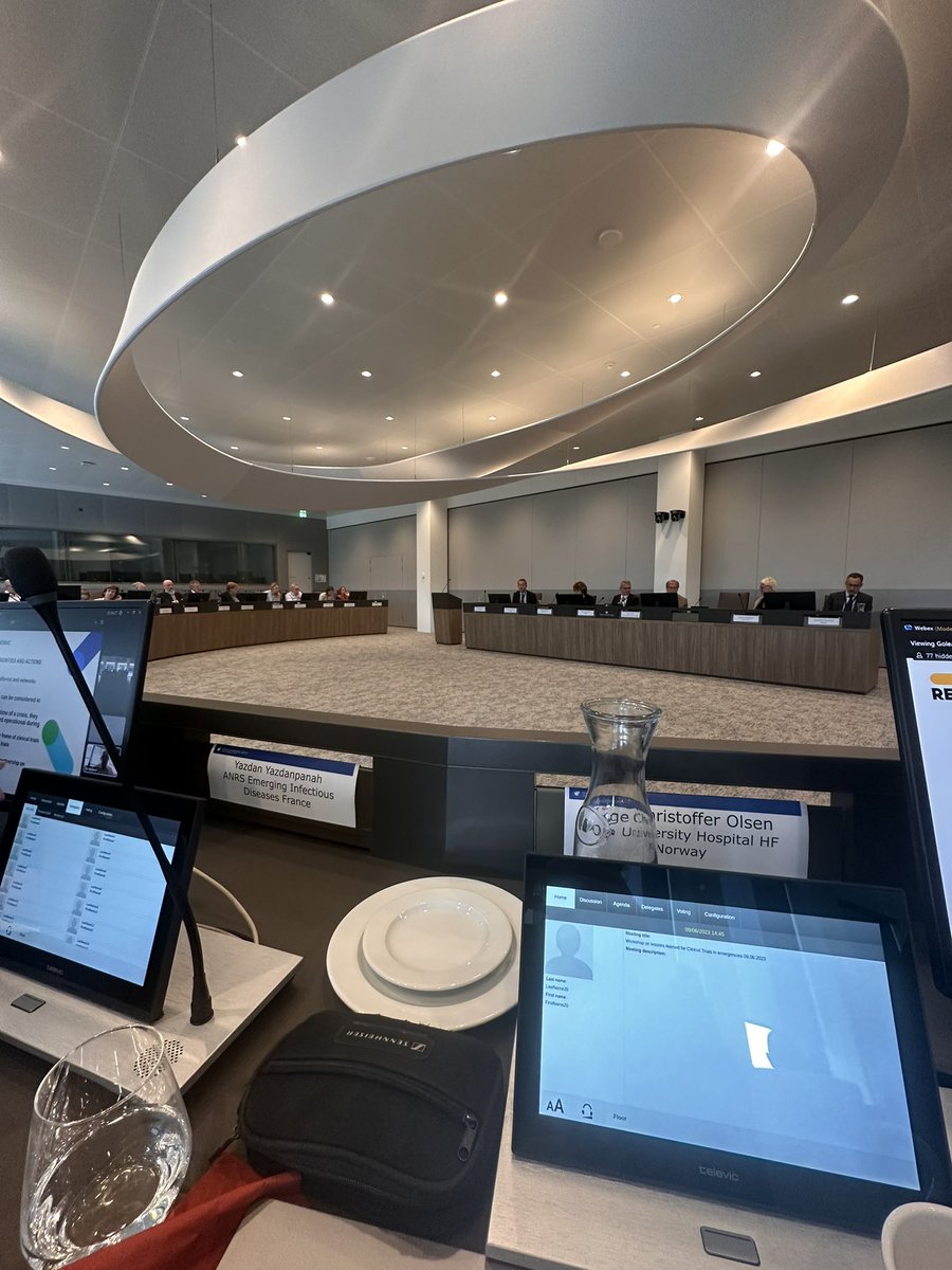 Exciting day at the EMA where we shared our experiences with running Covid-19 trials with the Director-General of Health, and Research, in a workshop for pandemic preparedness.