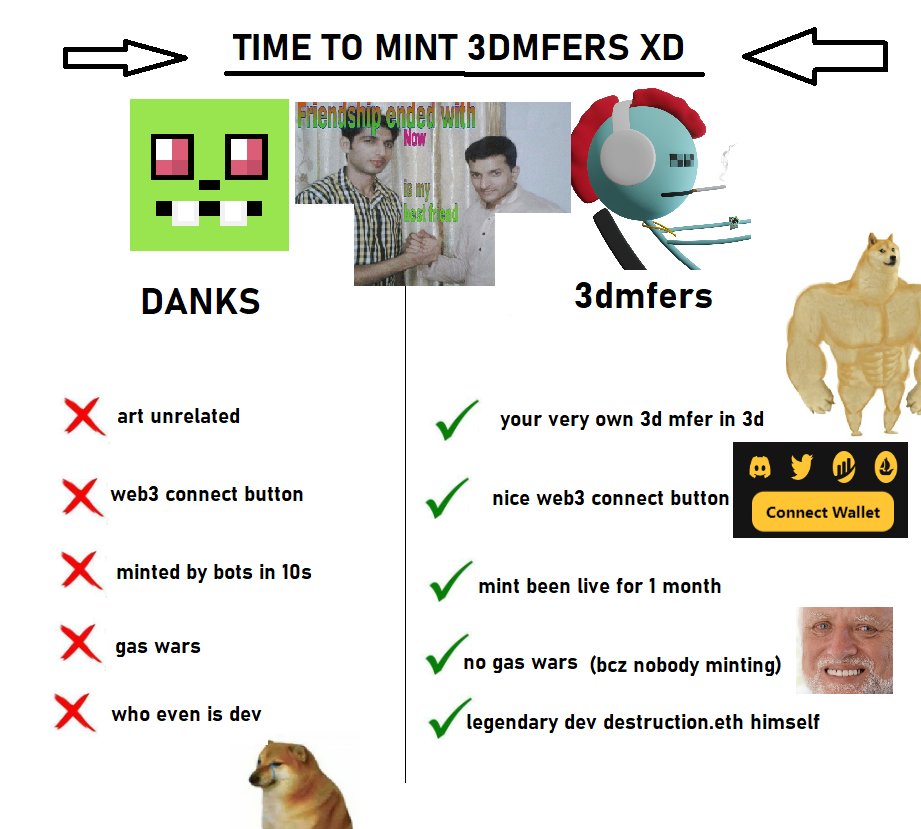 3dmfers by DESTRUCTION.ETH & RAULPM tweet media