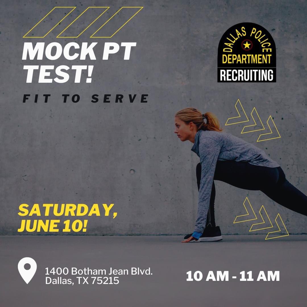 DPDRecruiting's tweet image. Don’t forget that our PT Prep session is this weekend. This is a great opportunity to get in shape and prepare for the physical fitness test! #PTprep #lawenforcement #fitness #training