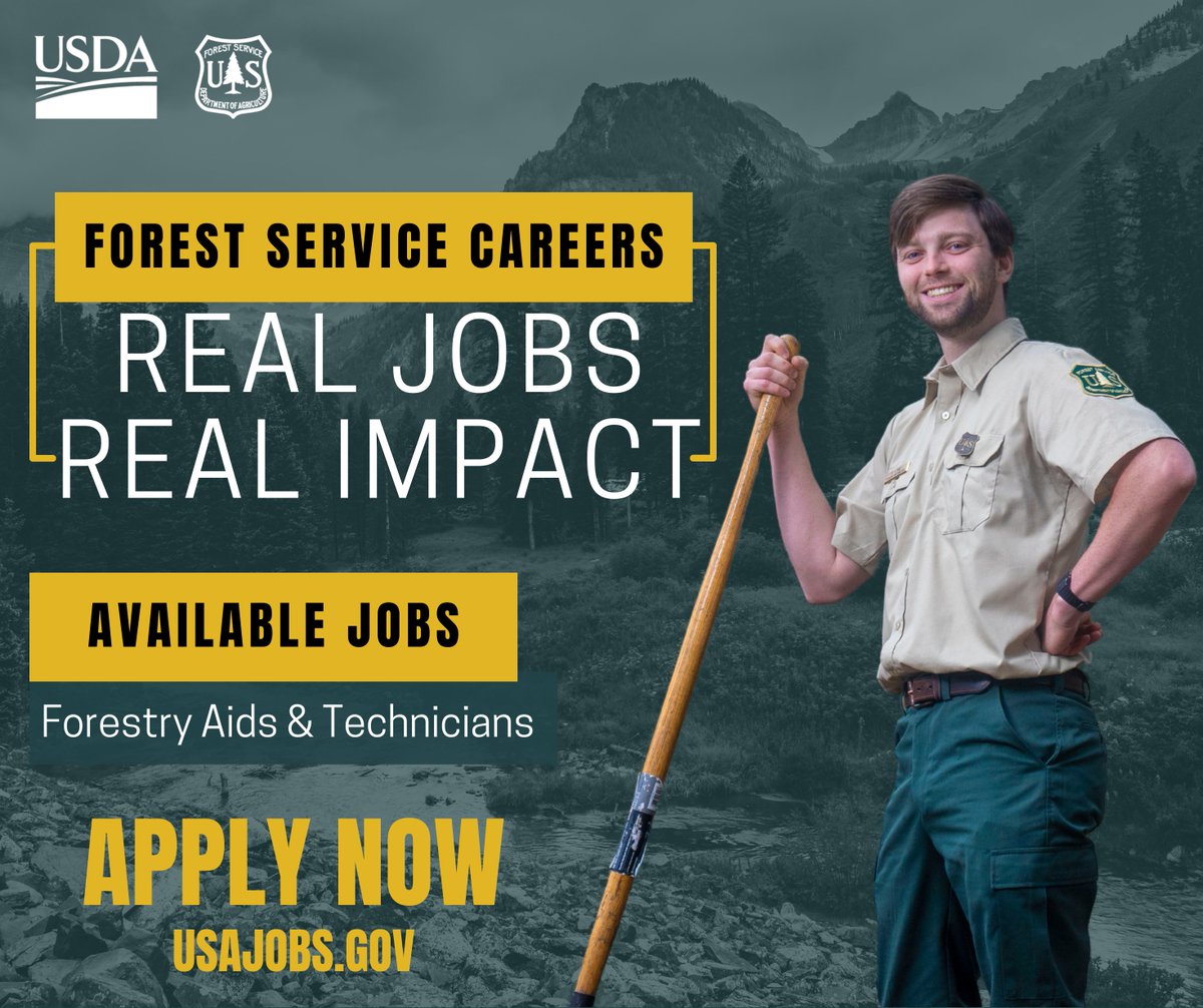 We’re hiring entry-level forestry technicians through June 14 on USAJOBS at usajobs.gov/job/729145700.
#Jobs #WorkForNature