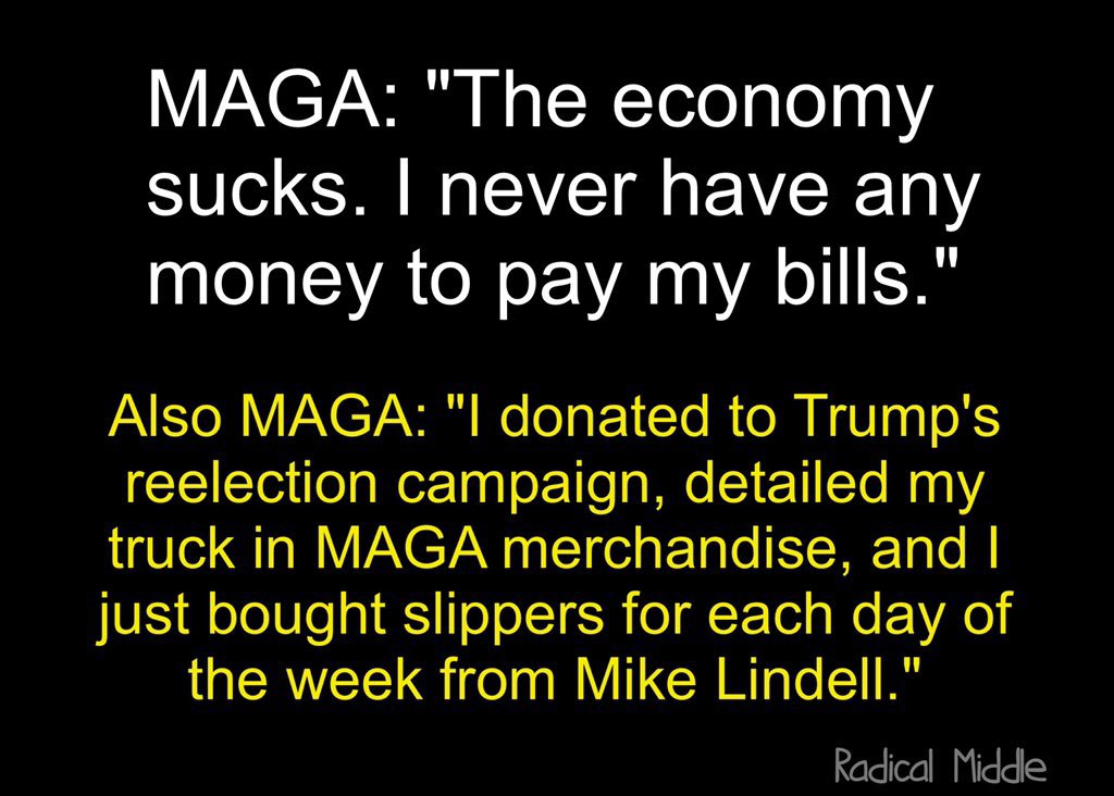 Fun fact:

30% of #MAGA is on food stamps.

But they hate socialism. 😬