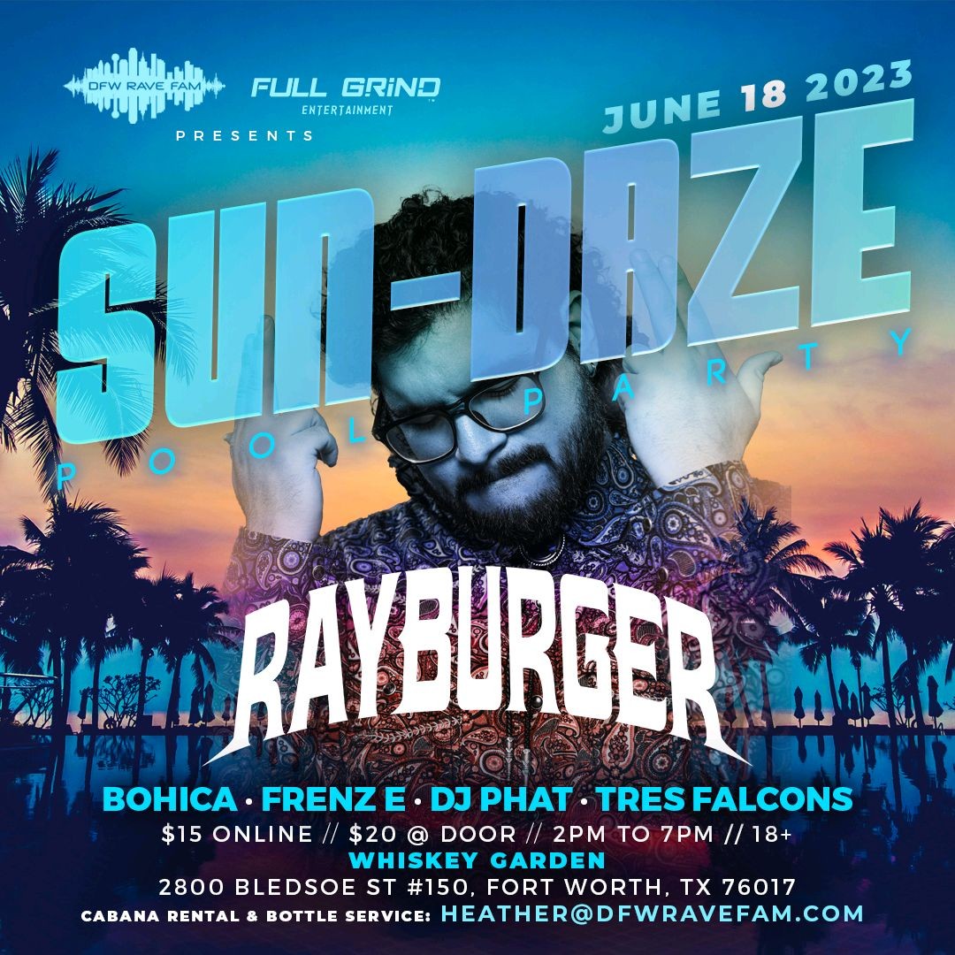 Dfwravefam1's tweet photo. Come celebrate Father's Day with us!! 

You don't want to miss this SUN-DAZE!!!
With @YoRayburger heading and 
@FullGrindTexas co hosting it is definitely going to be an unforgettable day!! 

Ticket link👇
https://t.co/GMhxCAmC6R https://t.co/kdNy7vB2XT
