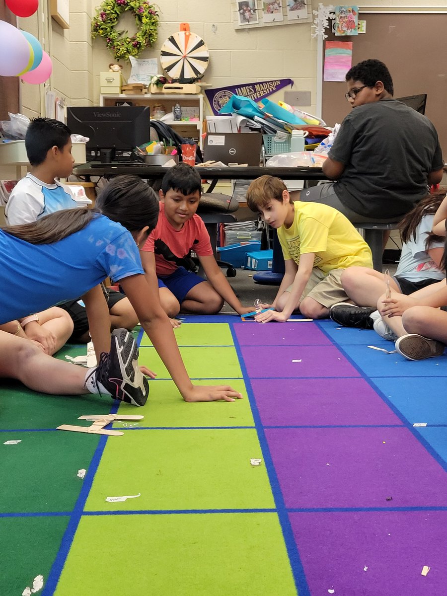 Countdown to summer continues! Day 8 was a STEM challenge-building a catapult using a spoon, rubberbands, and popsicle sticks. These fourth graders rose to the challenge and showed so much perseverance and creativity! #CRESculture