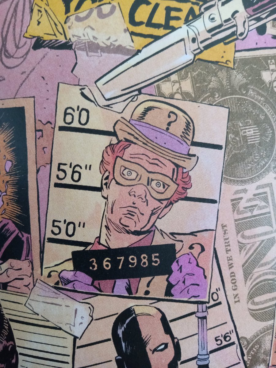 need everyone to see this goofy ass mugshot of Riddler from Rogues