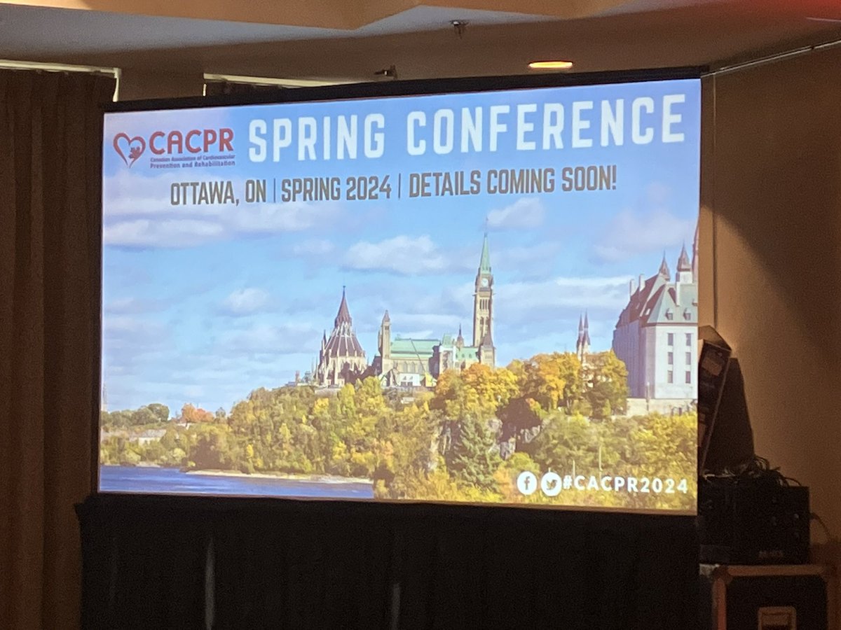 Huge thanks to CACPR Spring Conference co-chairs Dr. Warner Mampuya & Dr. @MarieKristelle Ross and the conference planning committee for organizing such an outstanding meeting! Thanks to our conference sponsors as well! Can’t wait to see everyone at next year’s meeting in Ottawa!