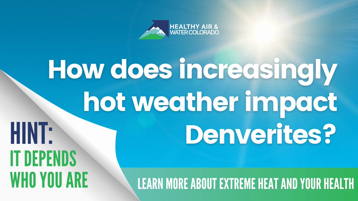 HAWColorado's tweet image. Extreme heat is a public health crisis without access to reliable &amp;amp; efficient cooling. Our report found that people of color, renters, lower income families lack this access. Learn more about how this is impacting communities &amp;amp; why we need action now: bit.ly/3WYvfxr