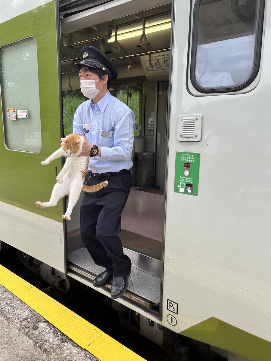 釜石線は猫による無賃乗車対応の為、30秒遅れです