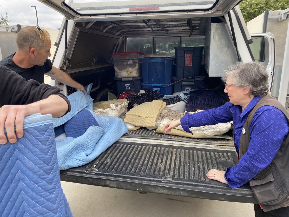 Happy #FossilFriday! This week we got a special delivery of dinosaur and turtle bones found by our field team in the Menefee Formation in New Mexico! Stay tuned as we start the long process of preparing, cataloging, and getting these fossils ready for research! 🦖🐢