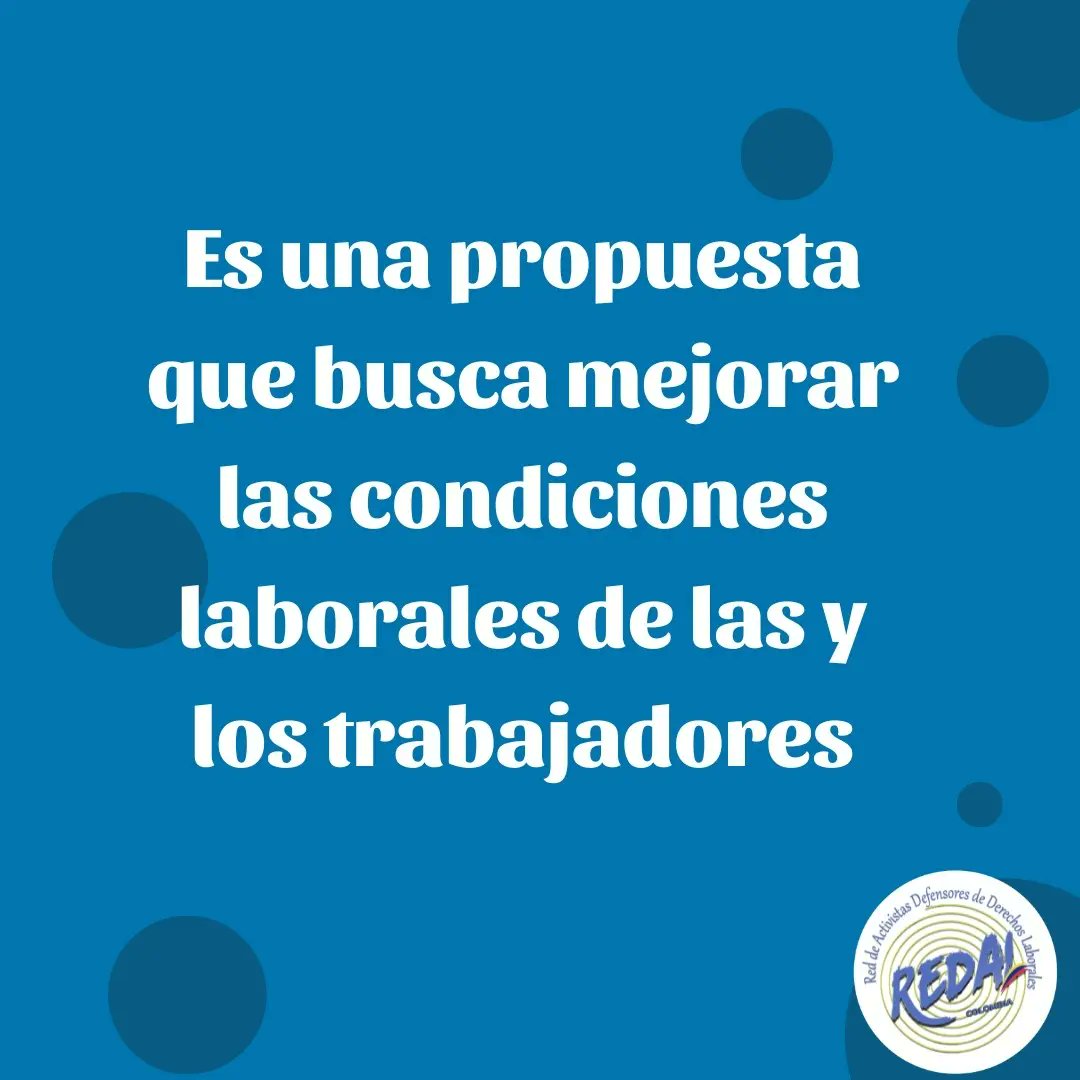 Redaloficial's tweet photo. La #ReformaLaboral promueve el trabajo decente y digno para las y los trabajadores en Colombia. 
Calidad de vida laboral, social, política y familiar. https://t.co/YttUTbgRrR