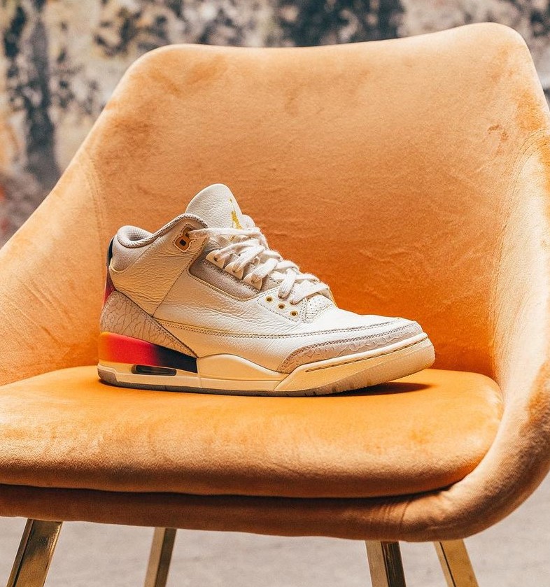 JustFreshKicks's tweet photo. Detailed Look at the J. Balvin x Air Jordan 3 "Medellín Sunset" 🌅🇨🇴 https://t.co/vbe85ZTecu https://t.co/pZYGjvrHkU