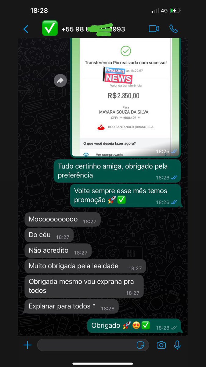 Boa noite, domingão de lucros, investimentos via pix ✅🚀

Whatsapp: google.com/url?sa=i&url=h…

(Valor Teste $50=550PIX)✅

$150=1.500PIX✅
$200=2.100 PIX✅
$250=2.500 PIX✅
$300=3.100 PIX✅
$350=4.500 PIX✅
$400=4.000  PIX✅

Transferência diretamente para sua conta via pix!✅🚀