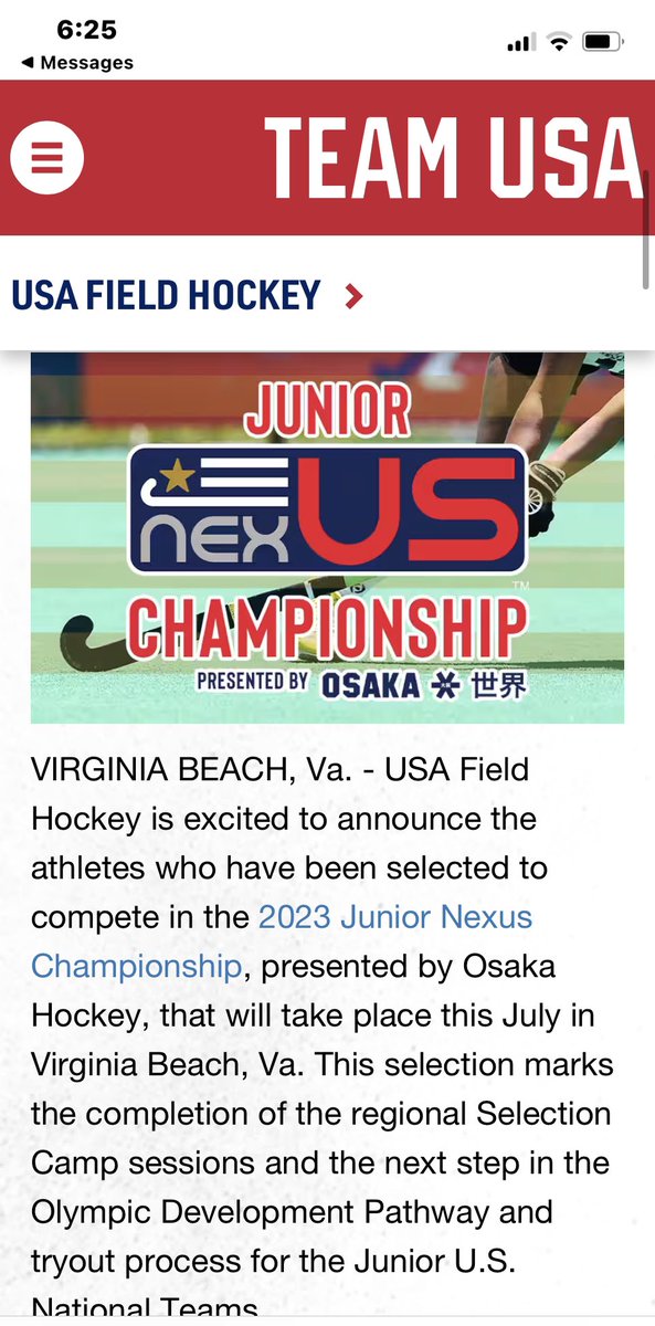 PVI Field Hockey (@pvifieldhockey) on Twitter photo Big props to Avery Alleva (‘26) and Katy Adams (‘26) for earning an opportunity to play in the <a href="/USAFieldHockey/">USA Field Hockey</a> NEXUS Championship!
<a href="/PVIsports/">PVI Sports</a>
<a href="/PaulVICatholic/">St. Paul VI Catholic High School</a>
#FockeyAtTheScotty Big props to Avery Alleva (‘26) and Katy Adams (‘26) for earning an opportunity to play in the <a href="/USAFieldHockey/">USA Field Hockey</a> NEXUS Championship!
<a href="/PVIsports/">PVI Sports</a>
<a href="/PaulVICatholic/">St. Paul VI Catholic High School</a>
#FockeyAtTheScotty
