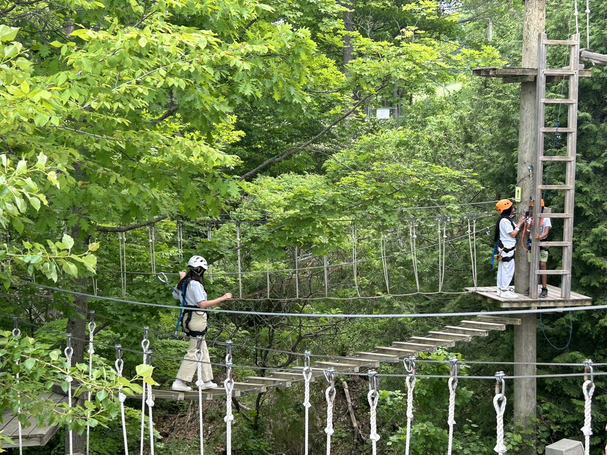 High ropes challenged us but we faced our fears and persevered! 
#BlueMountain
#TryNewThings