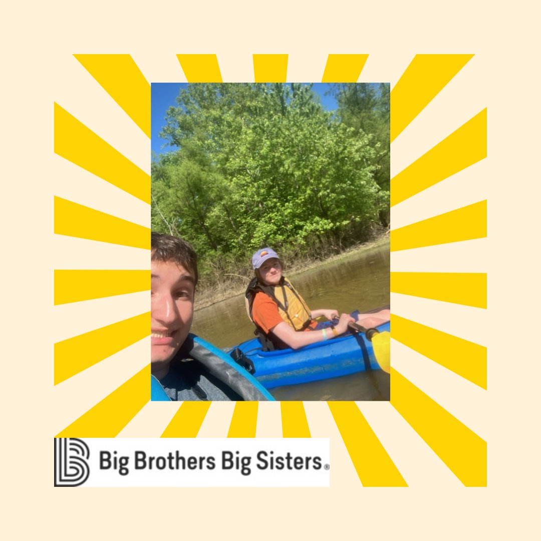 Congratulations to Big Brother Nick and Little Brother Carter on their 2 year match anniversary! They celebrated by going on a guided kayaking tour together. #BiggerTogether!