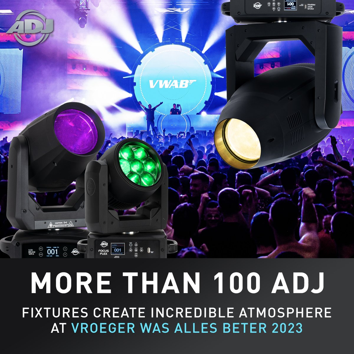 adjlighting's tweet image. More Than 100 ADJ Fixtures Create Incredible Atmosphere At Vroeger Was Alles Beter 2023 dance event. tinyurl.com/yde4k4wz #adjlighting #focusprofile #focusflex #vizibeam12rx