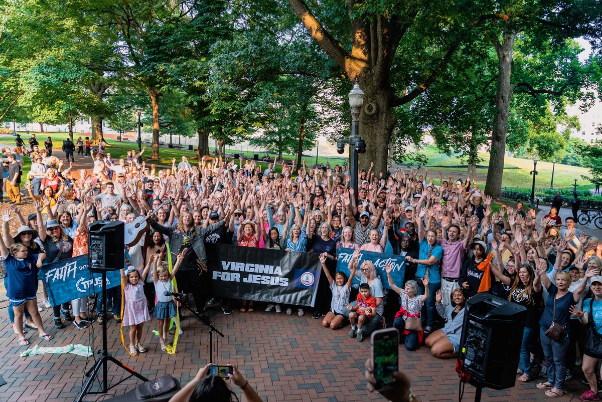 We’ve never had a more difficult time securing a permit to worship at a state Capitol than in Virginia. 

Though they stuck us in the corner under a tree surrounded by police, the church didn’t back down. 

We’ll need this boldness in the days ahead. 

See ya 2nite #LetUsWorship