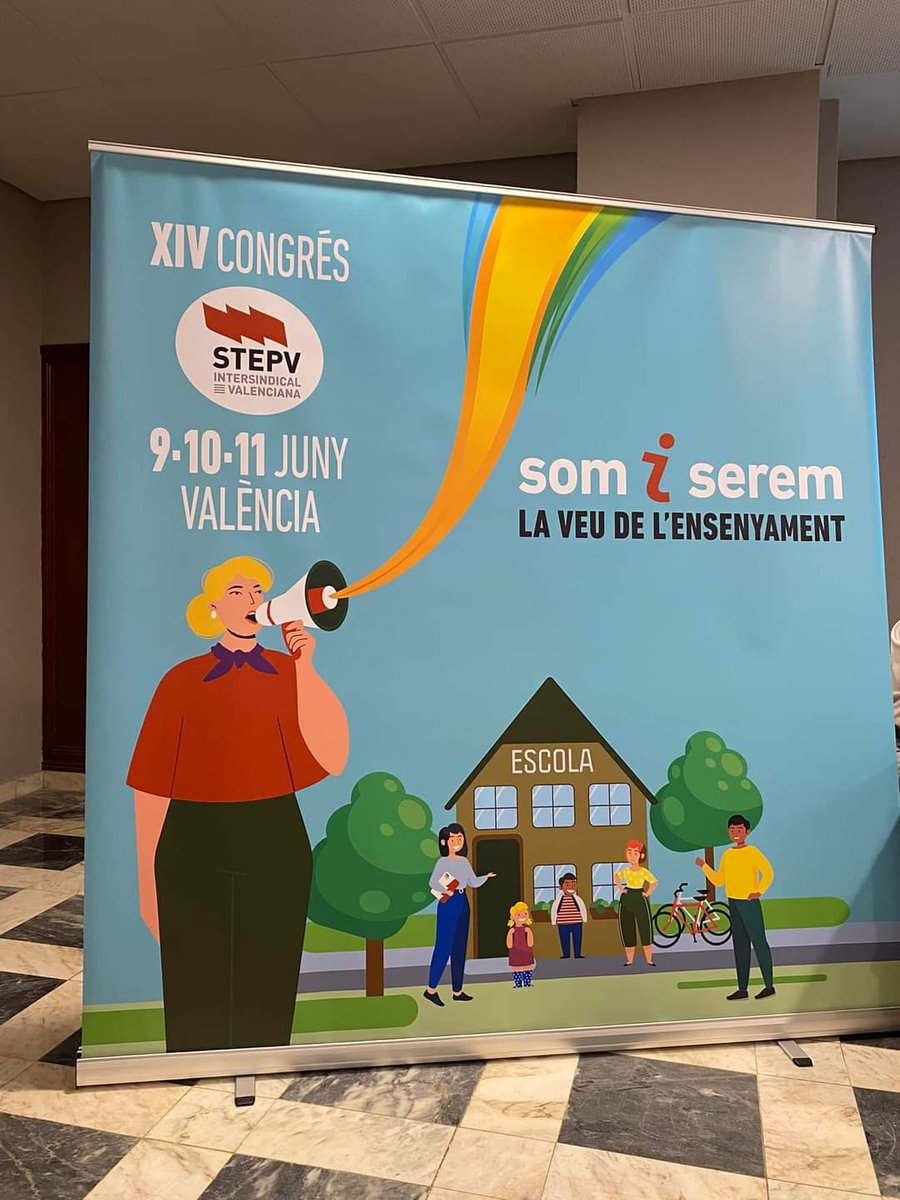 ugtsario's tweet photo. La #UGTSARIO, participa en el 14 congreso de la #Intersindicalvalenciana STEPV, que se celebra en Valencia, entre el día 9 y 11 de junio 2024,bajo el lema:somos y seremos la voz de ladocencia.
#UGTSARIO
#cooperacióninternacional.
#STEPV https://t.co/ROpZgjP2Sx