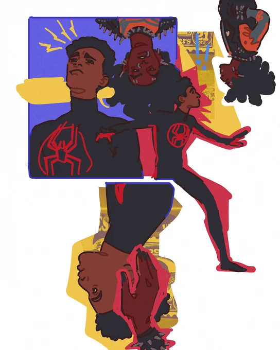 Upside down spider reunions  #SpiderManAcrossTheSpiderVerse #ATSV