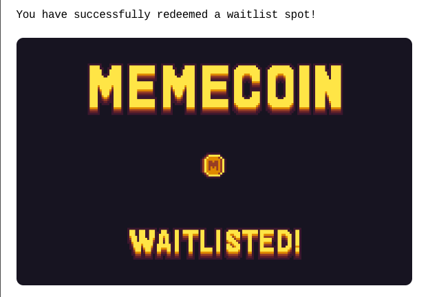 Ahoy! If you want to get this message from me 

Make sure you're following ❤️ 
I'll do a memecoin waitlist code giveaway