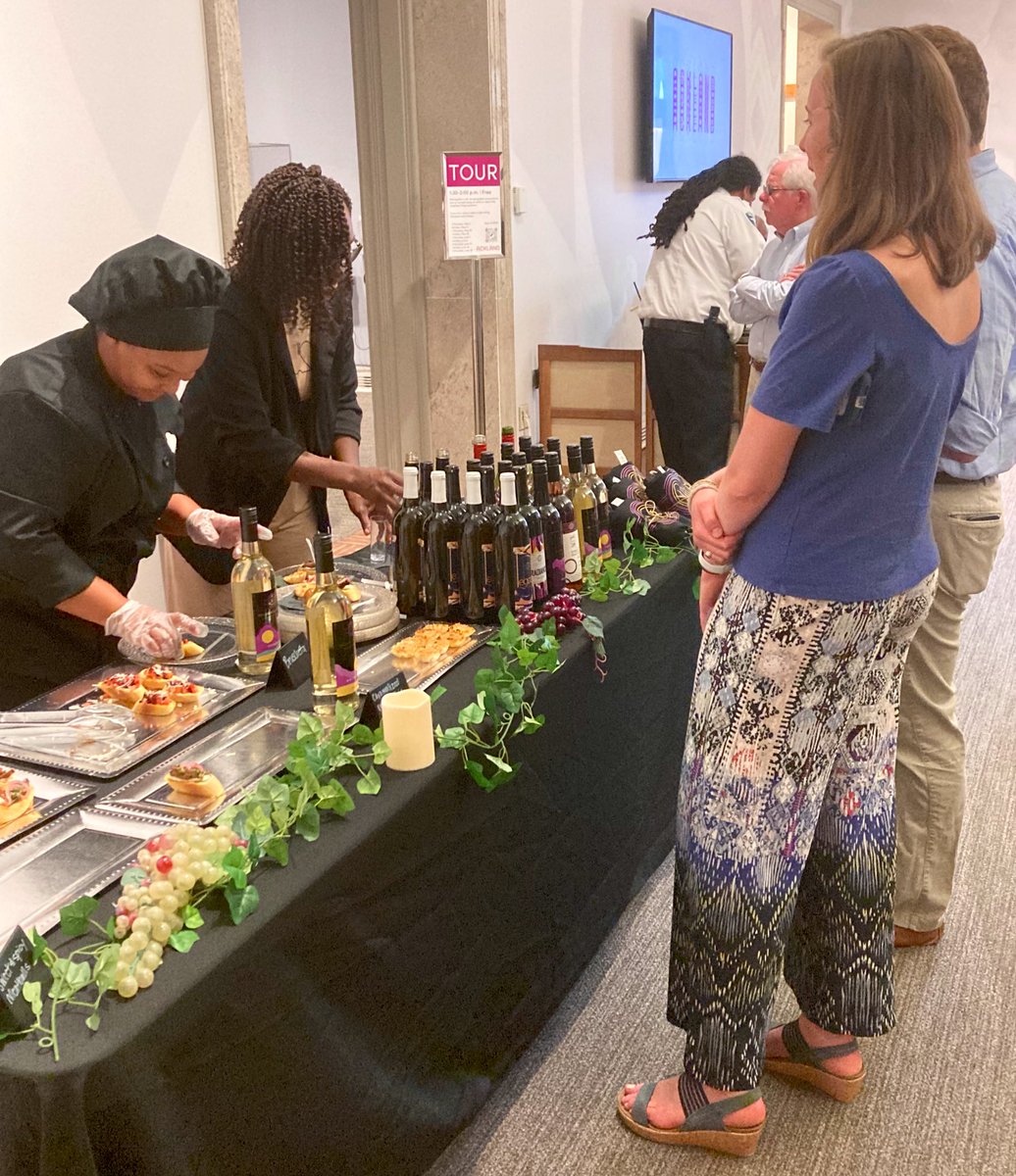 Our 2nd Friday Art, Wine, &amp; Food night inspired by “Unsettled Things: Art from an African American South” just kicked off and it’s as lively as it is delicious! Tickets are available at the door! Just $25 for pairings of 4 <a href="/MelanatedWine/">Melanated Wine</a> s w/ tasty bites. events.ackland.org/event/2nd-frid…