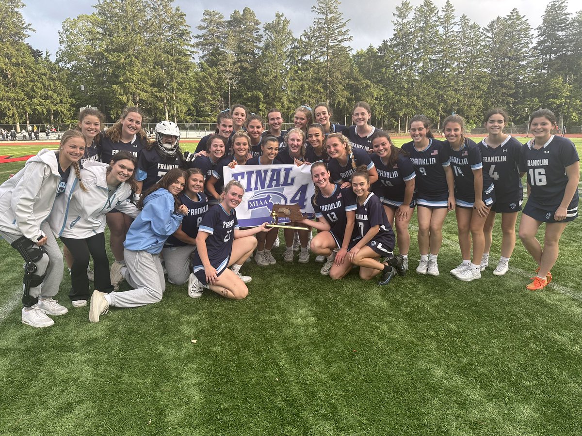 FHSSports's tweet image. Congratulations @Fhsglax on a 12- 5 victory today over @wellesleysports in the @MIAA033 D1 Elite 8 game!! Final Four bound!!! Date/time/location TBD. Let’s go Panthers!! 💙🩵🤍🥍 @HockomockSports