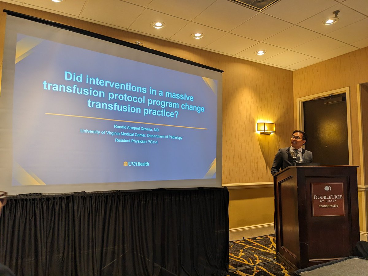 UVA_Pathology's tweet image. UVA pathology trainees presented at Academy of Clinical Laboratory Physicians and Scientists 2023 meeting, hosted by UVA in Charlottesville! Pictured below are PGY2 Kyle Hodge, PGY3 Yong-Sang Park, and PGY4 Ronald Devera #ACLPS2023