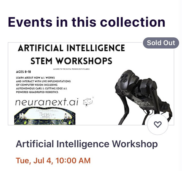 Our A.I. education sessions these school holidays at ANSTO are available to book, be quick our first session sold out in under 2 hours!

eventbrite.com/cc/ansto-schoo…                 #ansto #ai #aieducation #aiaustralia #stem #stemeducation #stemeducationforkids #sydney #schoolholidays