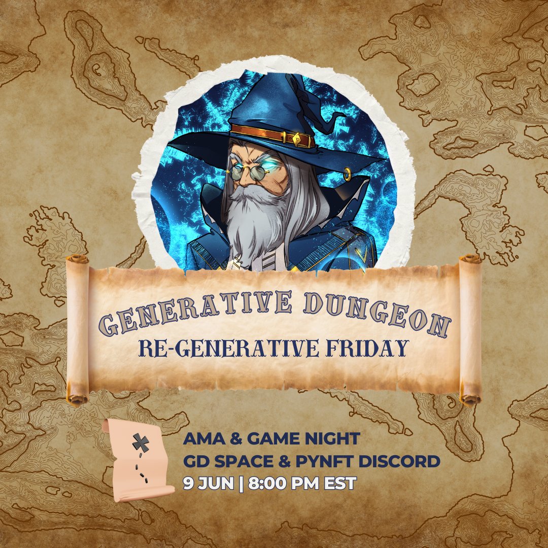 Join us Tonight at 8:00 PM EST for "Regenerative Friday" with <a href="/TommyWorldPower/">Tommy WorldPower</a>, founder of <a href="/energi/">Energi</a> &amp; <a href="/GonnaMakeItNFTs/">GonnaMakeIt NFT Marketplace</a>!

🗓️ Set your Reminder for the Space : x.com/i/spaces/1OwGW…

🕹️ Join <a href="/PlayYourNFTs/">Play Your NFT</a> Discord for the Game Night : discord.gg/JYh6RKWRKK