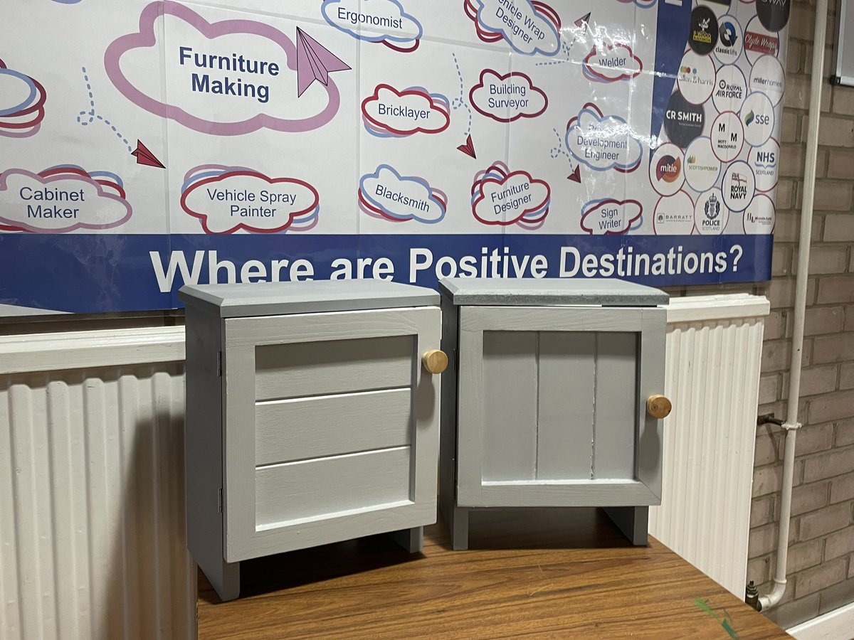 MrsMartin_Tech's tweet image. Some of @brannock_high @brannock_tech first cohort of Furniture Makers’ work.  Developing skills relevant to today’a workplace and also critical thinking and creative skills.