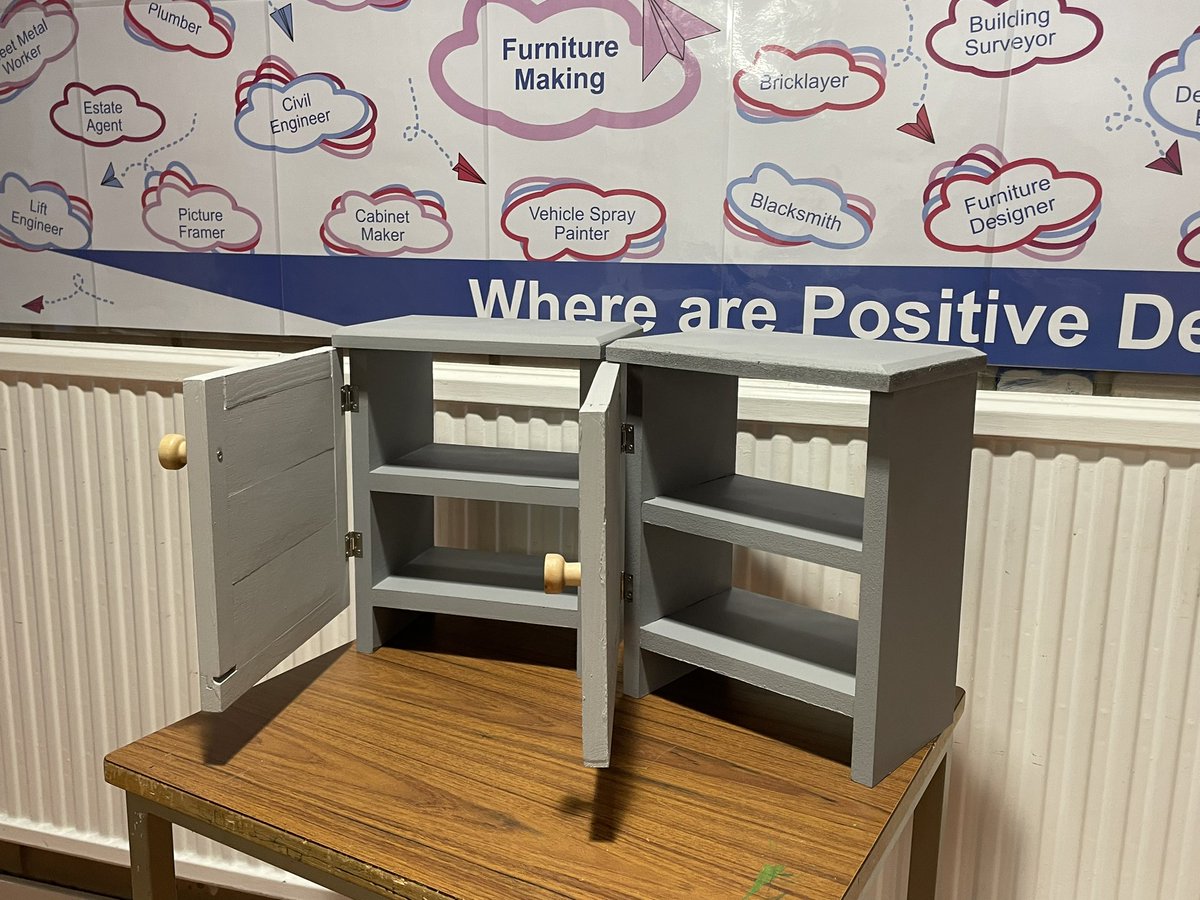 MrsMartin_Tech's tweet image. Some of @brannock_high @brannock_tech first cohort of Furniture Makers’ work.  Developing skills relevant to today’a workplace and also critical thinking and creative skills.