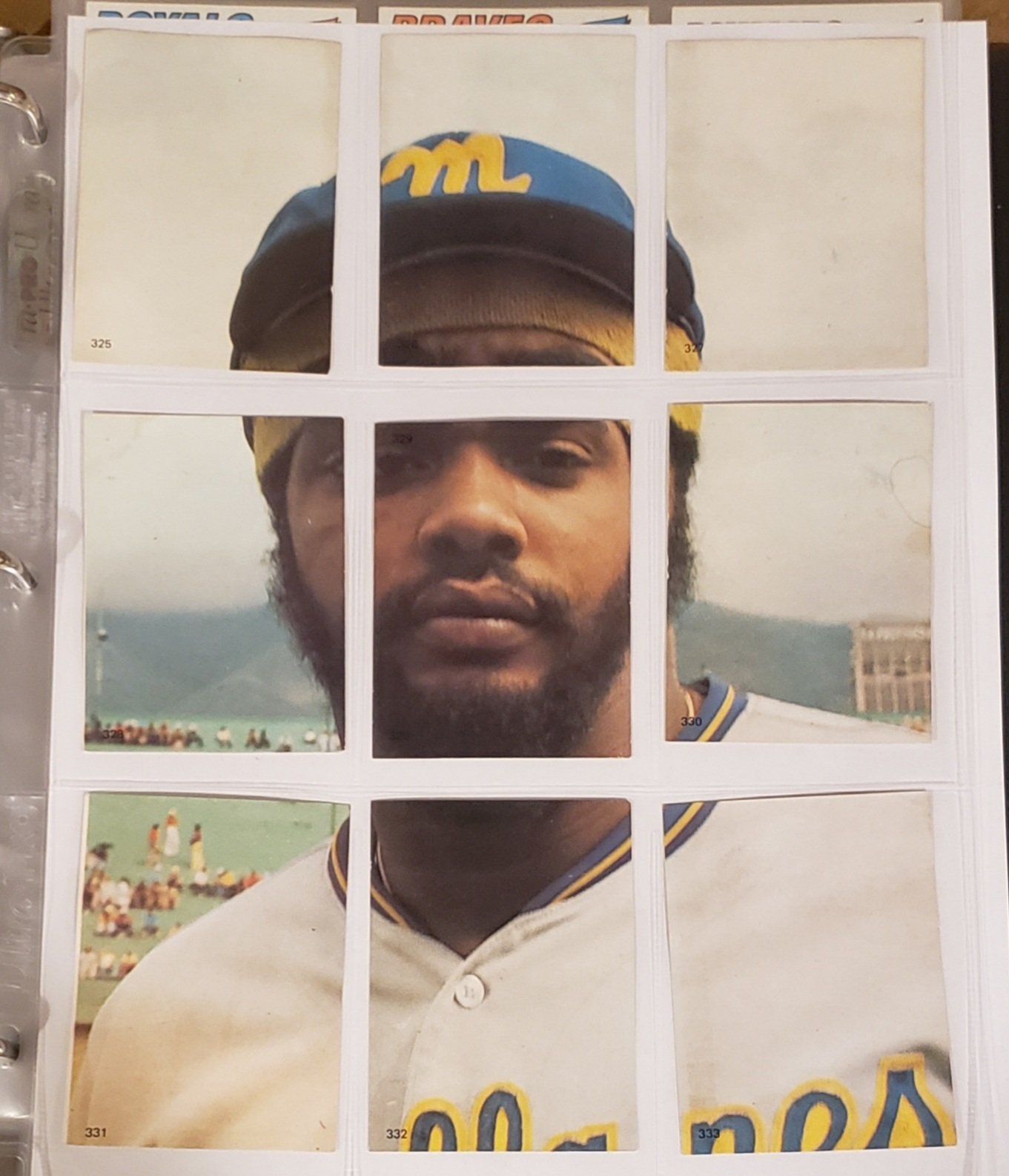 Happy Birthday to Dave Parker...seen here in sticker/puzzle form from the 1977 Topps Venezuelan set 