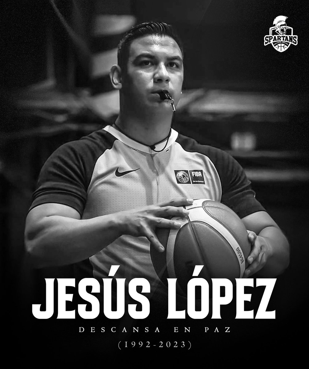 spartansdttocap's tweet photo. ✝️ Vuela alto, Jesús. 

Desde el Club Deportivo Spartans Distrito Capital lamentamos el fallecimiento del árbitro FIBA venezolano, Jesús López. 

Nuestras condolencias a sus familiares y amigos en este duro momento. 

Descansa en paz. https://t.co/QXzDkAE2kp