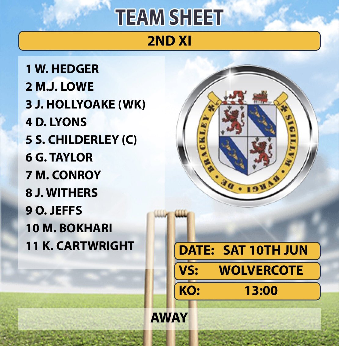Brackley CC tweet media